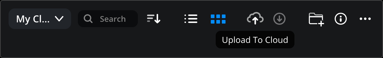 Upload to cloud icon