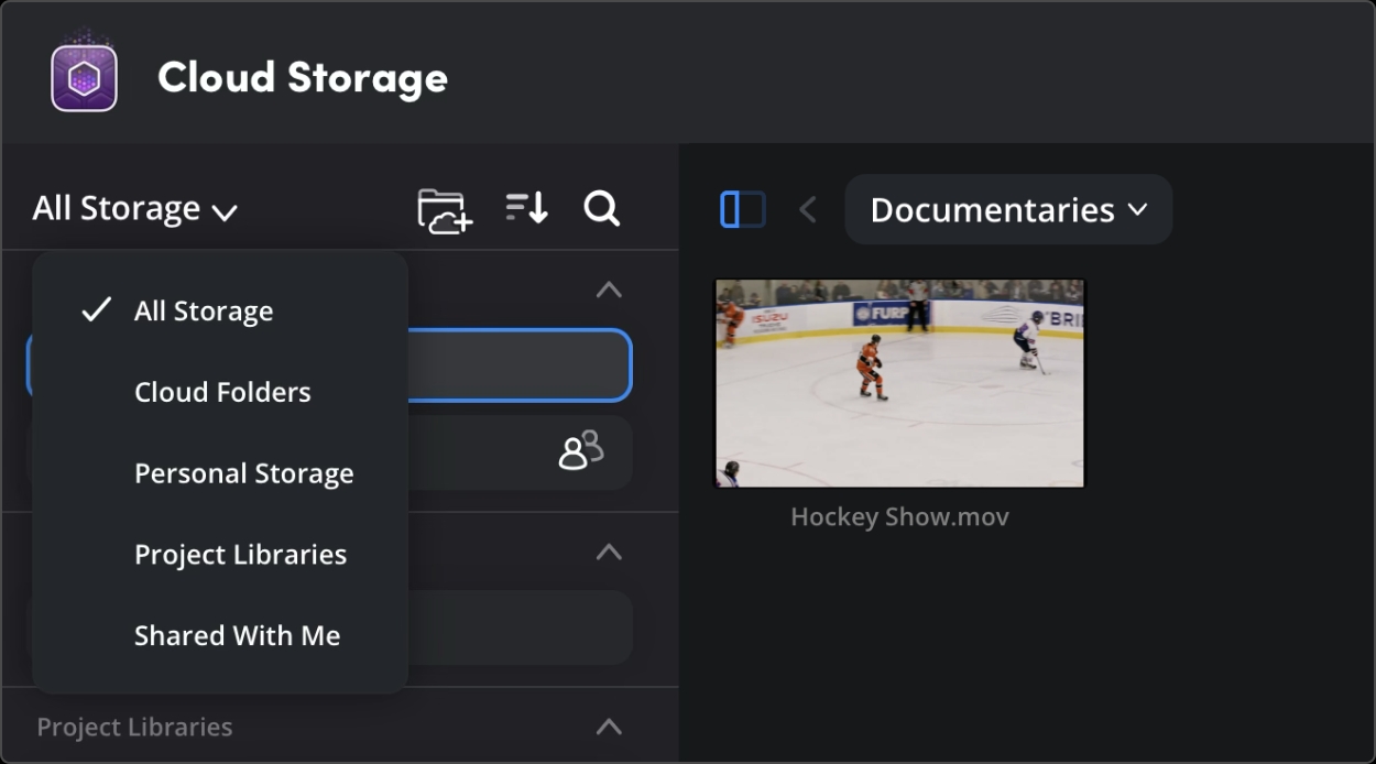 Left sidebar filter menu