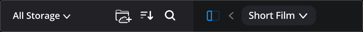 Left sidebar tools icons